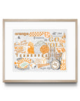 5x7 University of Tennessee Collage Art Print