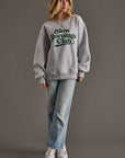 Gray Slow Mornings Club Sweatshirt