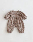 Baby Girl Long Sleeve Floral Pattern Romper