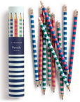 Varsity Stripes Pencils Set of 10
