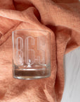 865 Etched Whiskey Glass