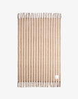 Burnt Umber Stripe Wool Stripe Throw