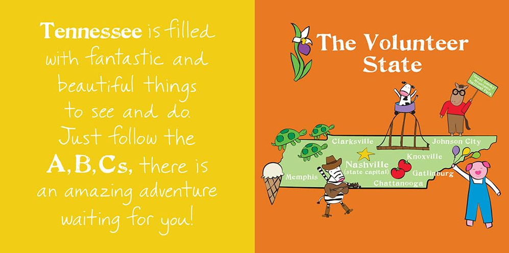 ABCs of Tennessee Book by Sandra Magsamen