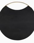 Anthracite and Brass Round Board, 12"