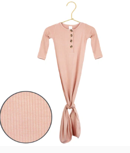 Audrey Ribbed Knotted Gown