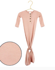 Audrey Ribbed Knotted Gown