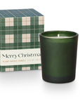 Merry Christmas Balsam and Cedar Boxed Votive Candle