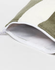 Terry Beach Pouch - Olive Stripe