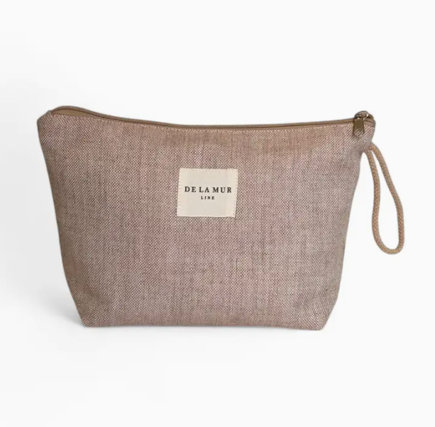 Beige Fly Makeup Bag