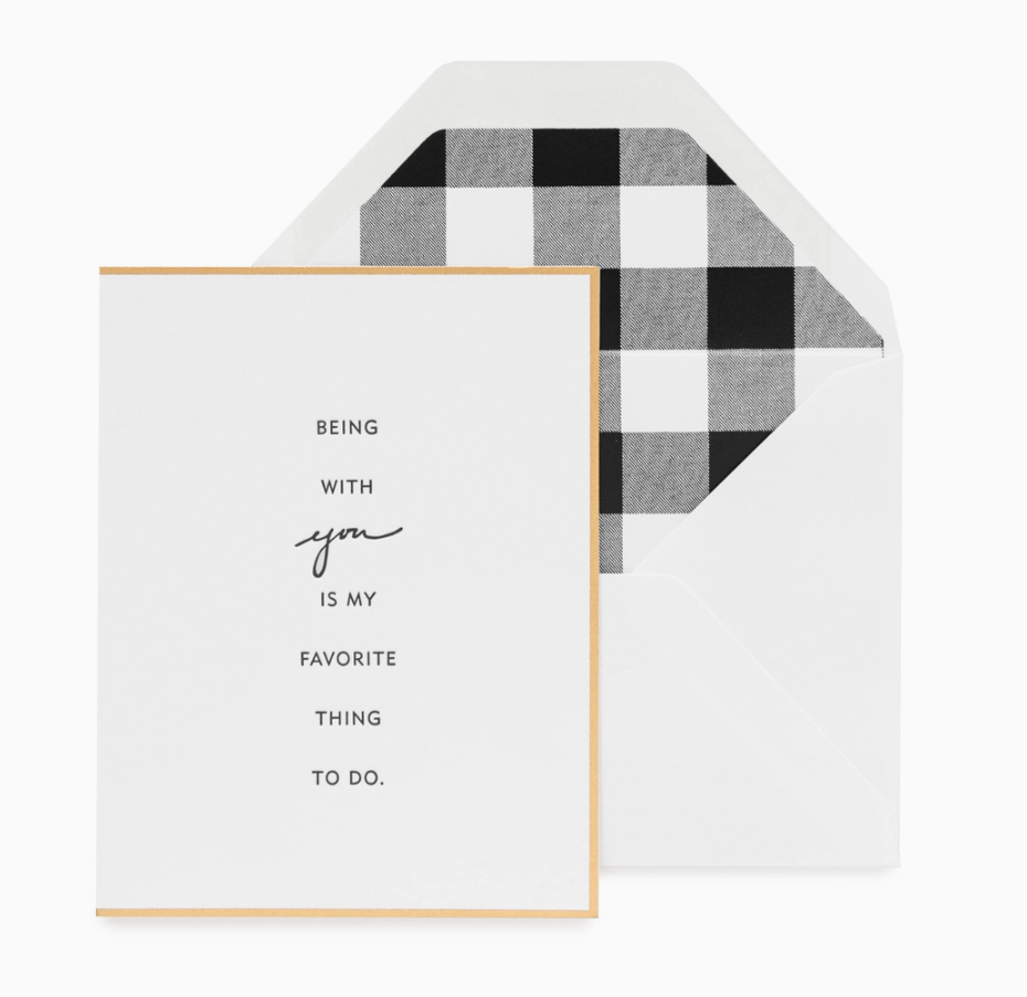 Being With You Is My Favorite Card