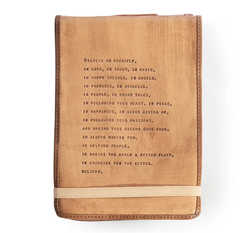 Believe In Yourself Large Leather Journal