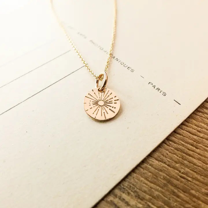 Be The Light Necklace- Gold Filled