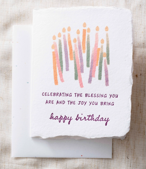 Blessing + Joy You Are Happy Birthday Greeting Card