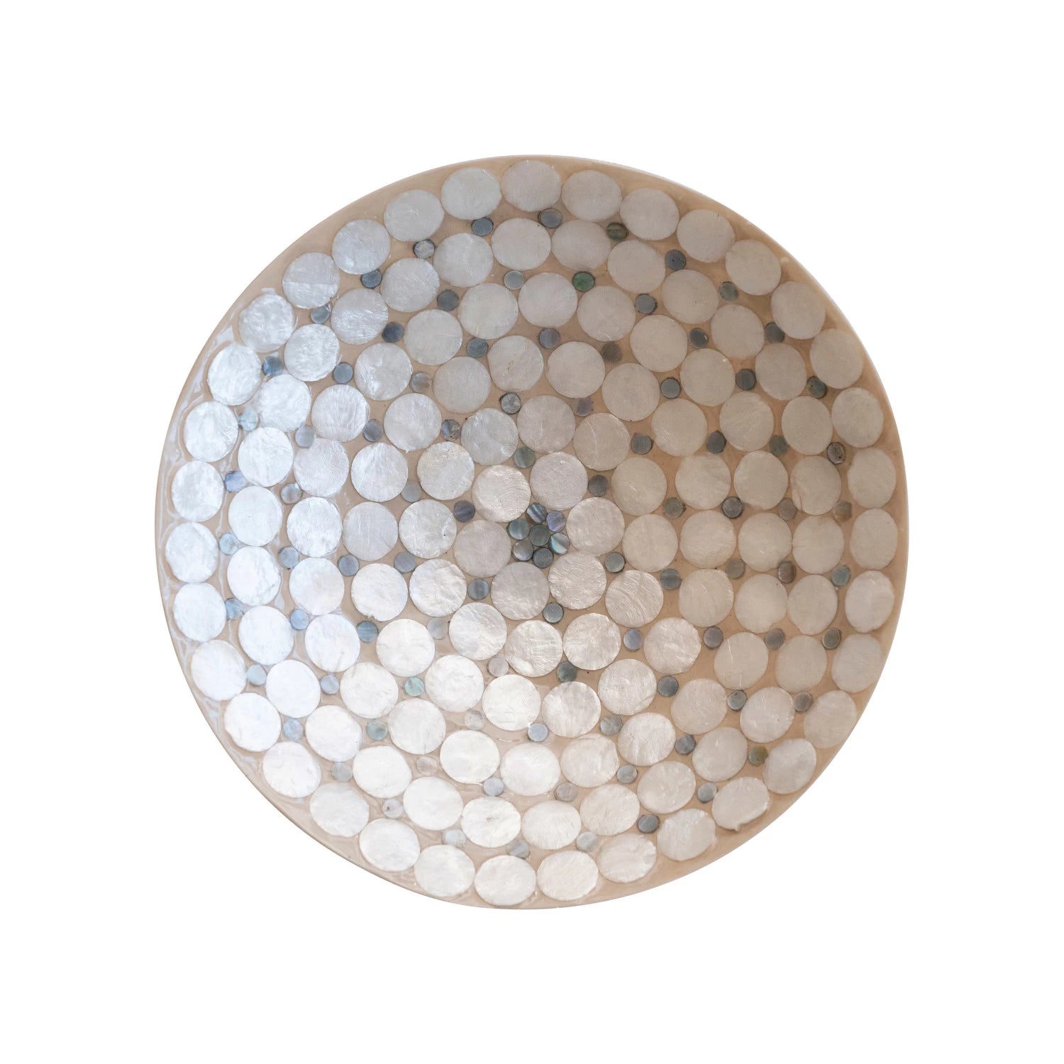 Decorative Resin and Capiz Bowl