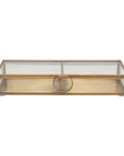 Brass and Glass Divided Display Box
