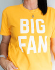 Big Fan Orange w/Cream Tee - Final Sale