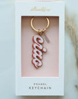 Ciao Enameled Keychain