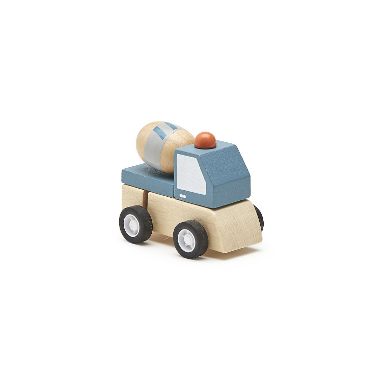 Construction Vehicle Wooden Windup Truck