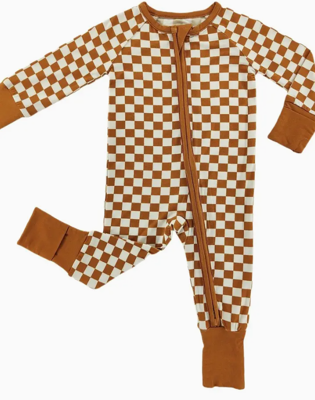 Checkerboard Charm Bamboo Sleeper