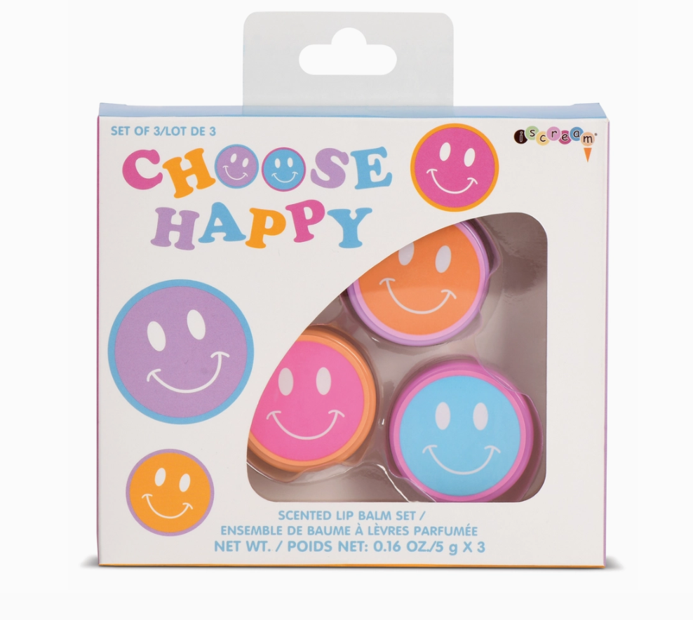 Choose Happy Lip Balm Trio