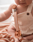 Carnival Pacifier Clip - Clay