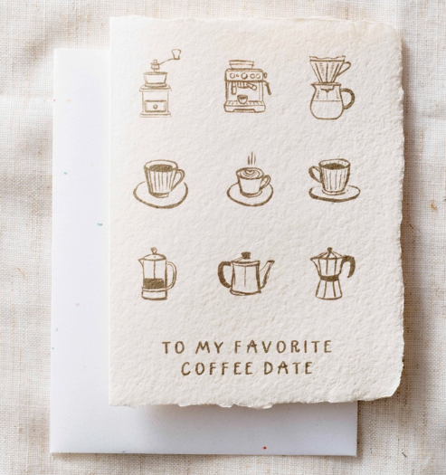 Favorite Coffee Date Greeting Card