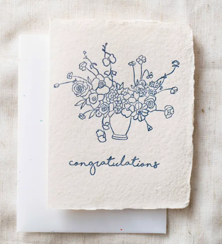 Congratulations Floral Bouquet Greeting Card