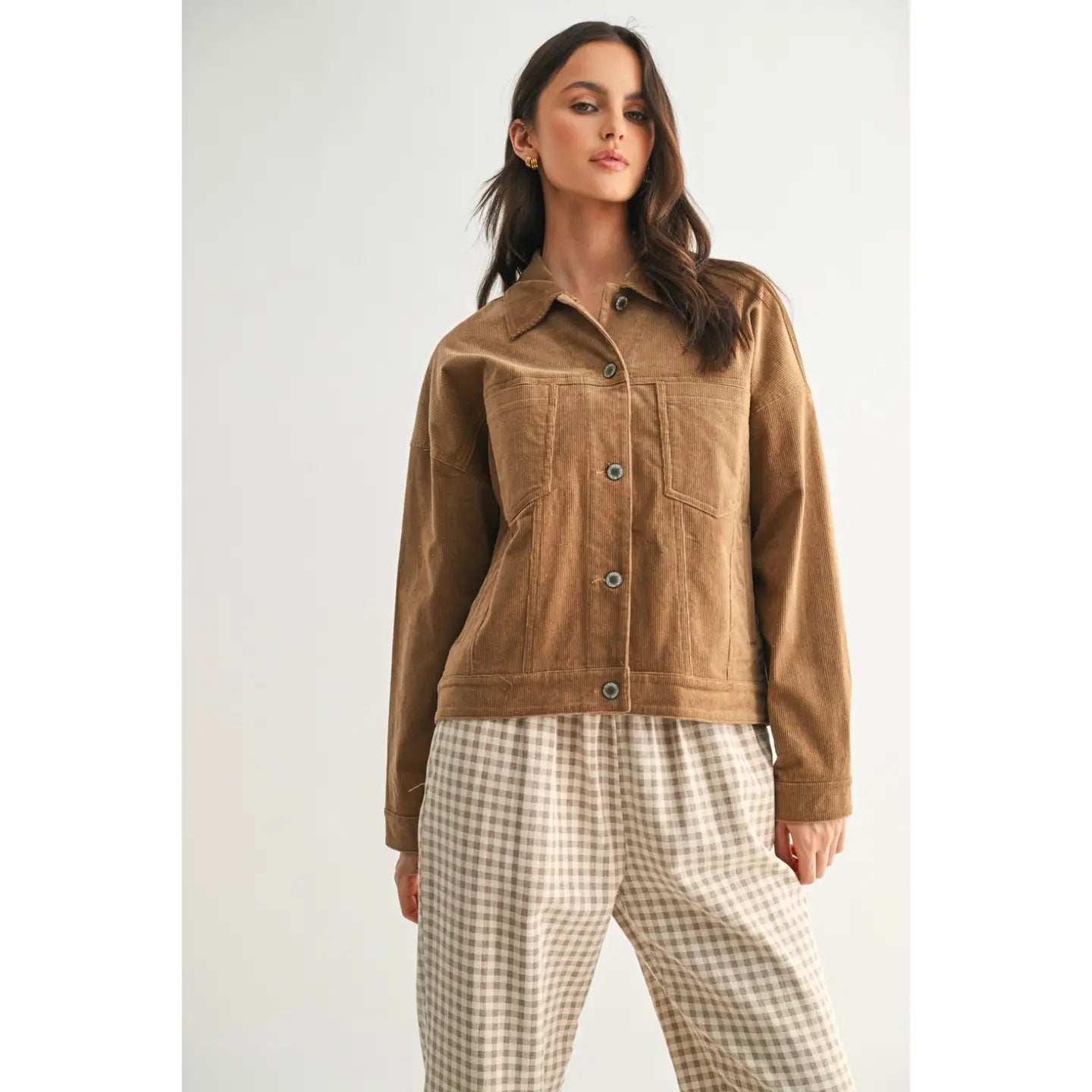 Corduroy Button-Up Shacket