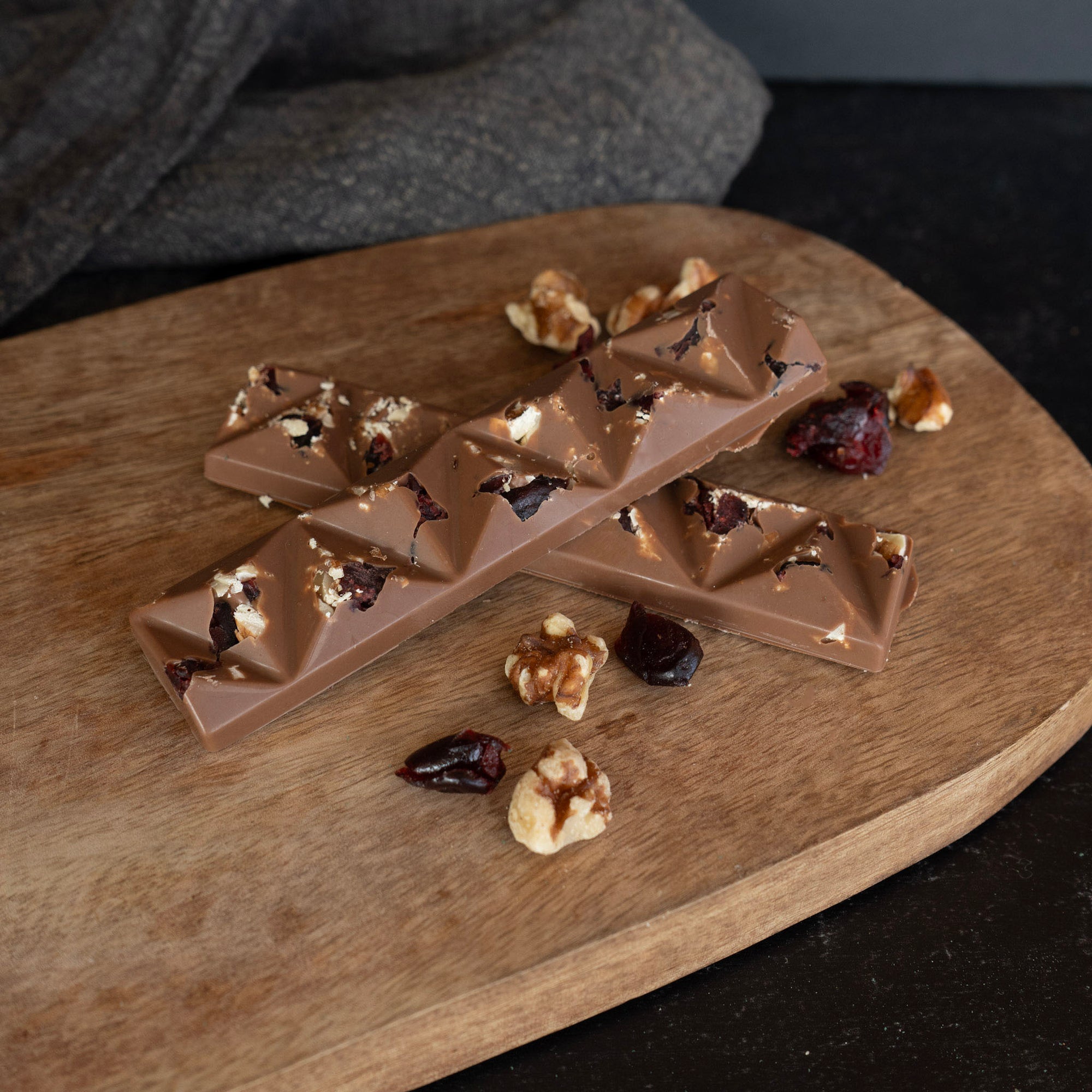 Milk Chocolate Cranberry Walnut Bark