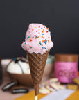 Ice Cream Cone Pops with Sprinkles