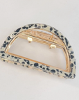 Rosalie Small Half Moon Metal Claw Clip