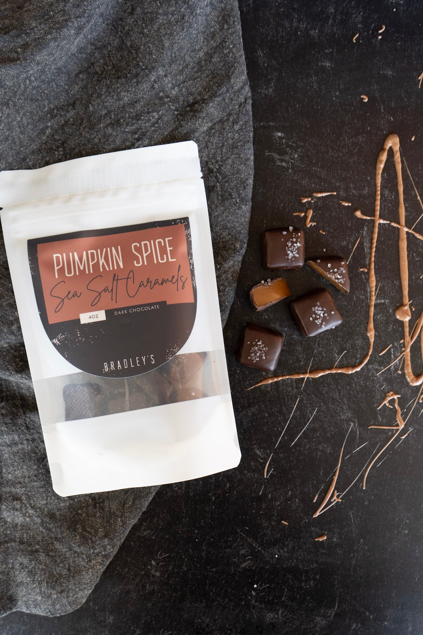 Pumpkin Spice Salted Caramels
