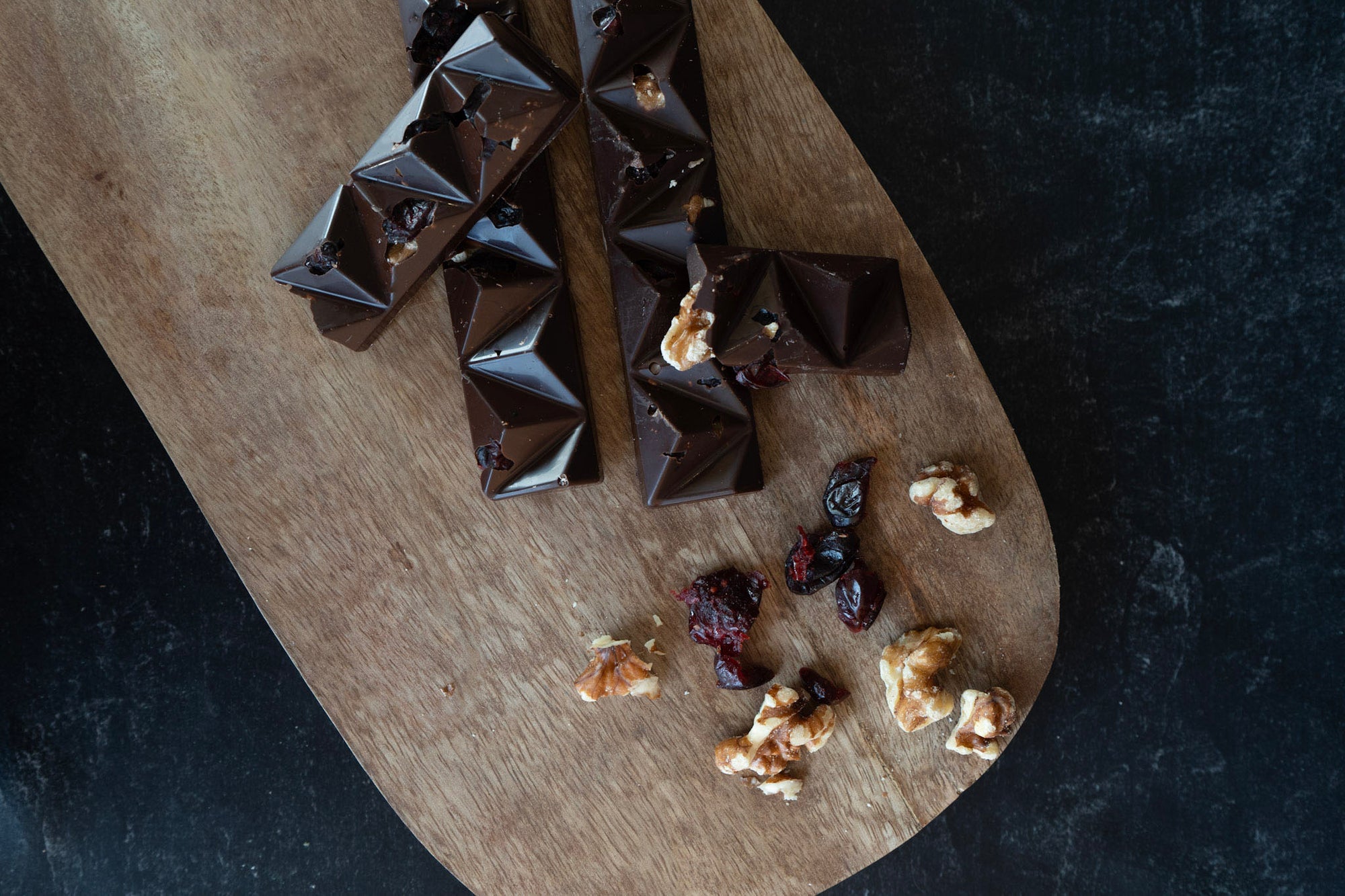 Dark Chocolate Cranberry Walnut Bark