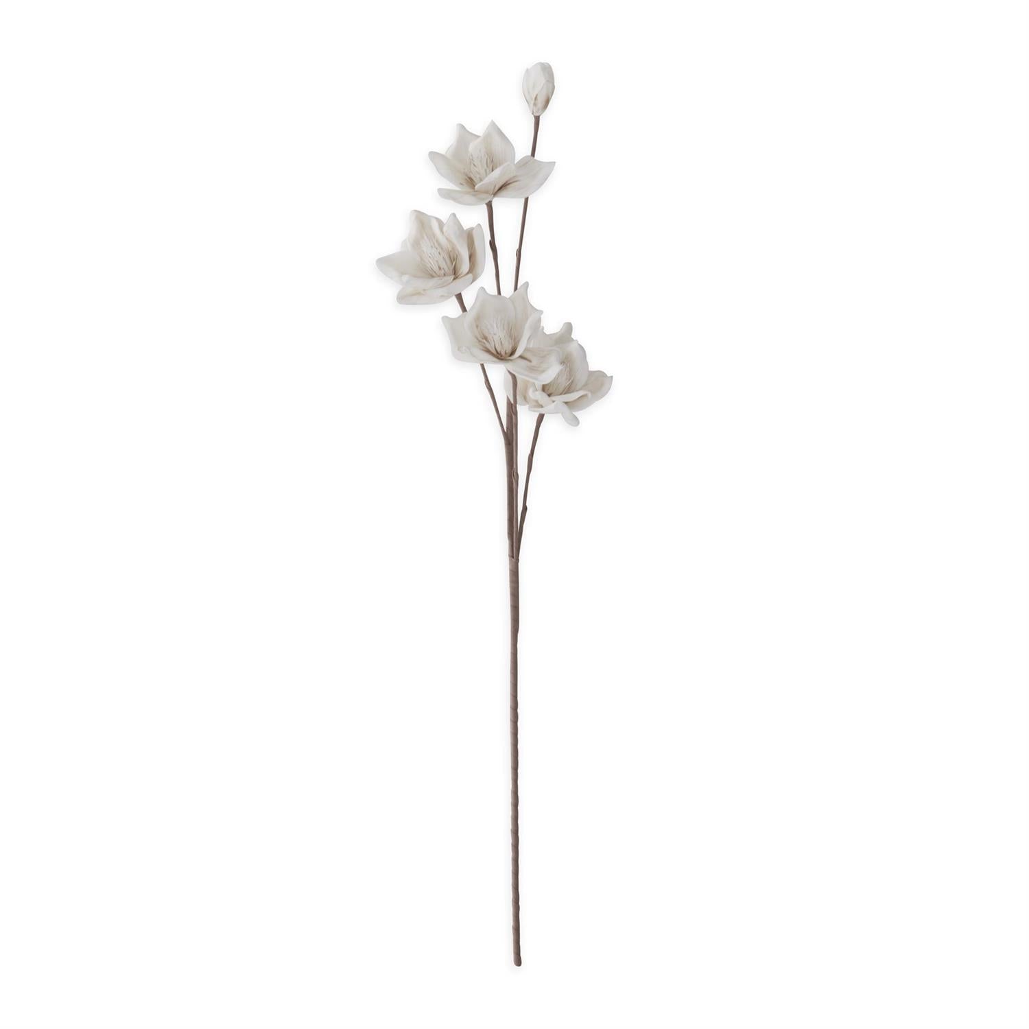 45" White Eva Bloom with Bud - Final Sale