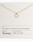 Family Circle Necklace-Gold Filled