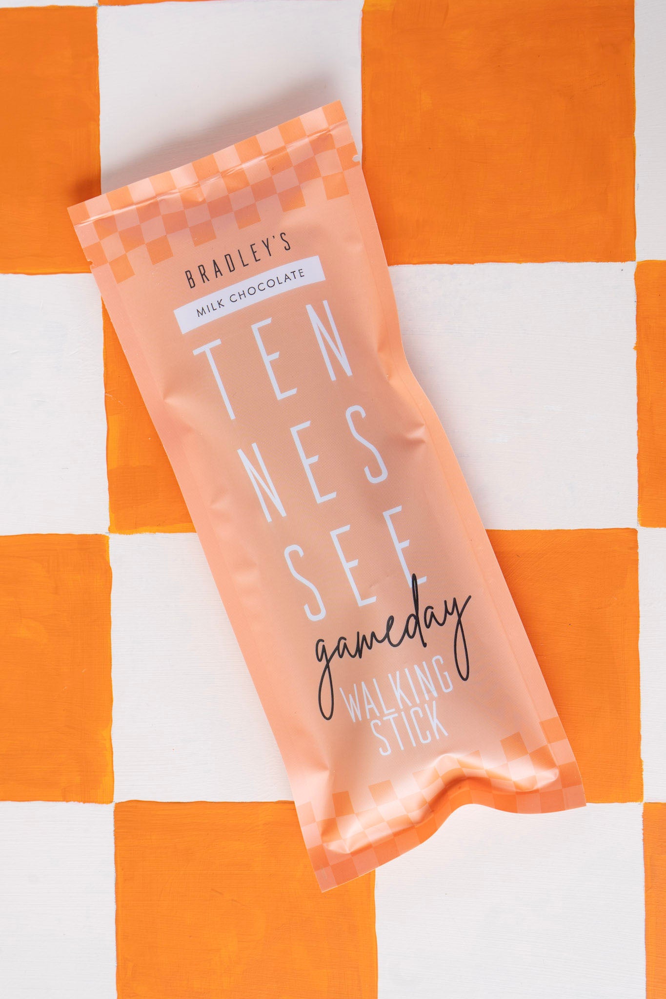 Gameday Tennessee Walking Stick, Milk Chocolate