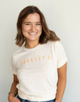 Bradley's Gameday Tee, Cream and Orange