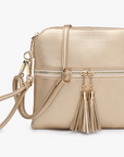 Tara Double Zip Crossbody Bag/Wristlet