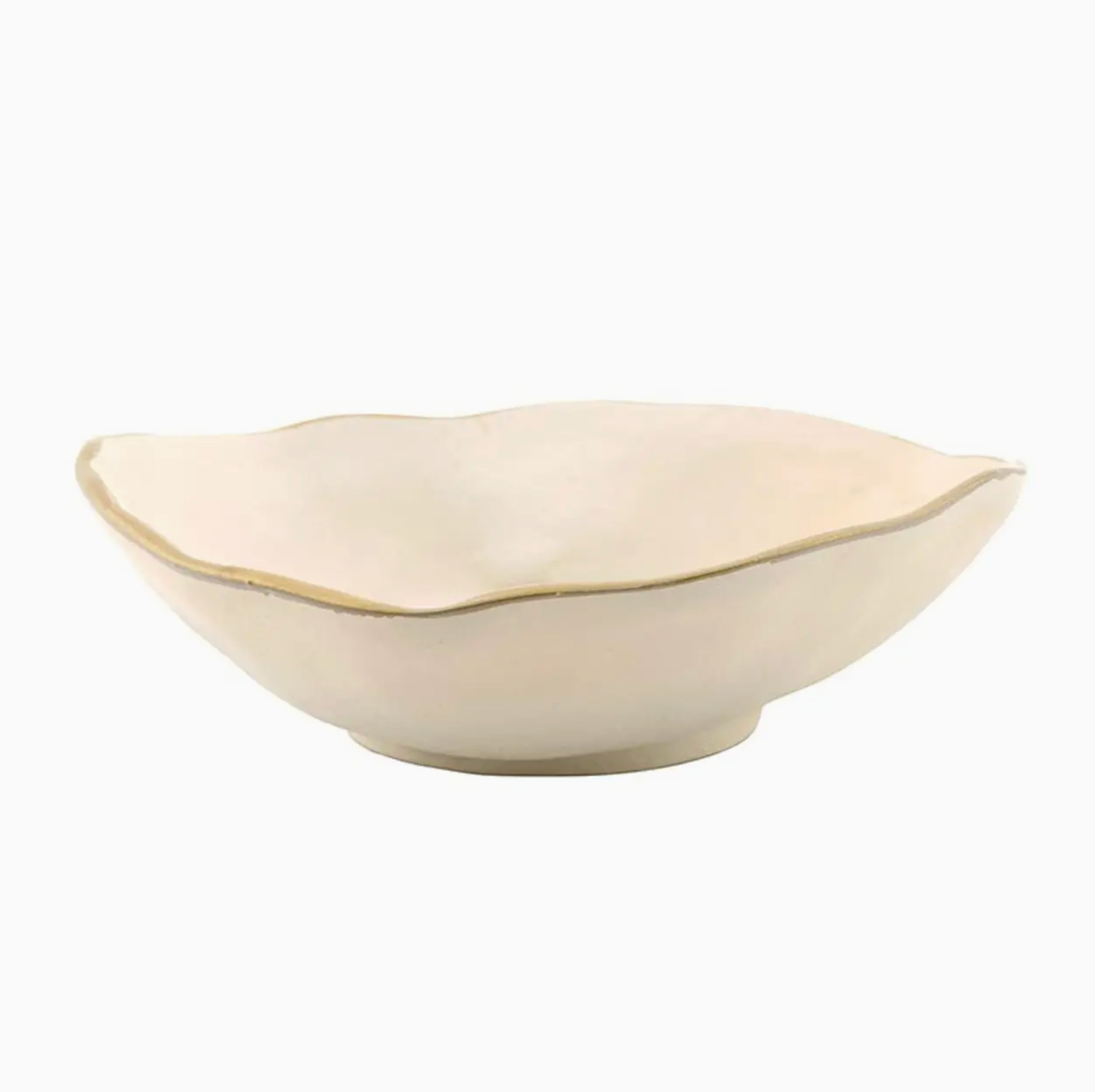 Small Gold Rim Aluminum Bowl 2"x6.5"