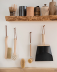 Beech Wood Dish Brush with Leather Strap