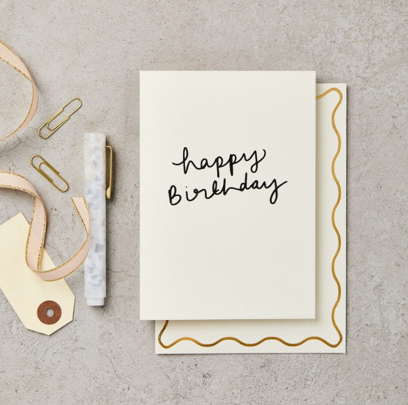 Happy Bday Handwritten Greeting Card