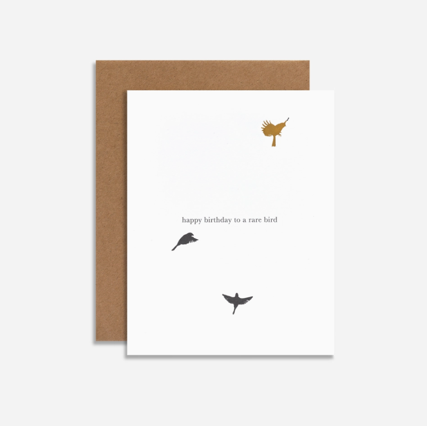 Happy Birthday To A Rare Bird Greeting Card Bradley's Gift and Home