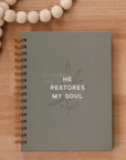 He Restores My Soul Spiral Hardcover Journal