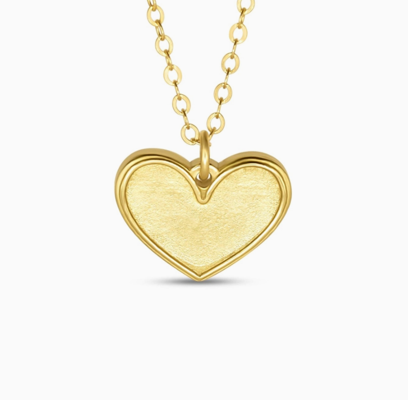 I Corinthians 13:13 - 22" Heart Petite Pendant Necklace