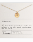 Irish Blessing Necklace - Gold Filled