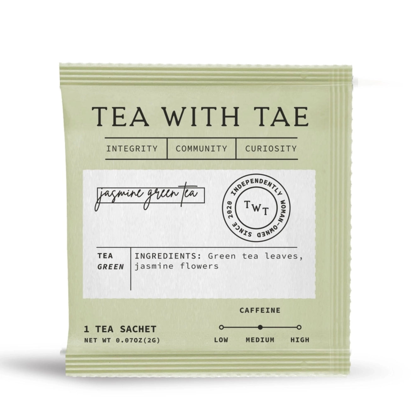 Jasmine Green Tea Individually Wrapped Tea Bag