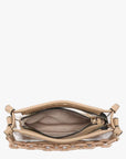 Jessica Clear Crossbody Bag with Chain - Taupe