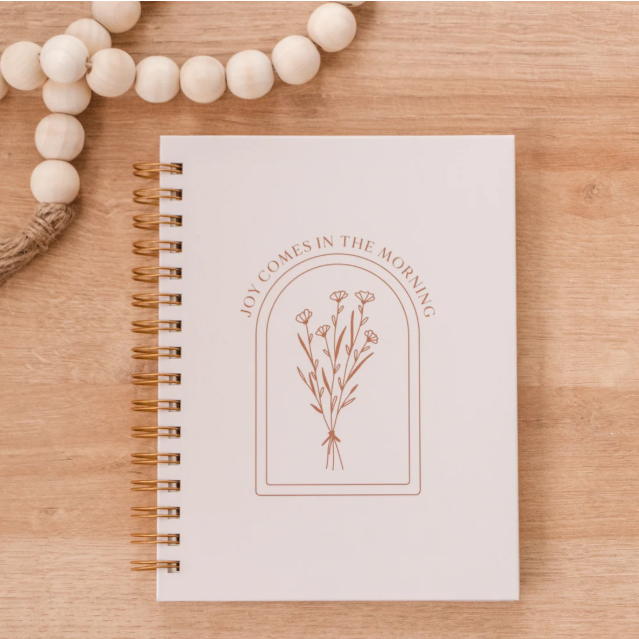 Joy Comes in the Morning Spiral Hardcover Journal