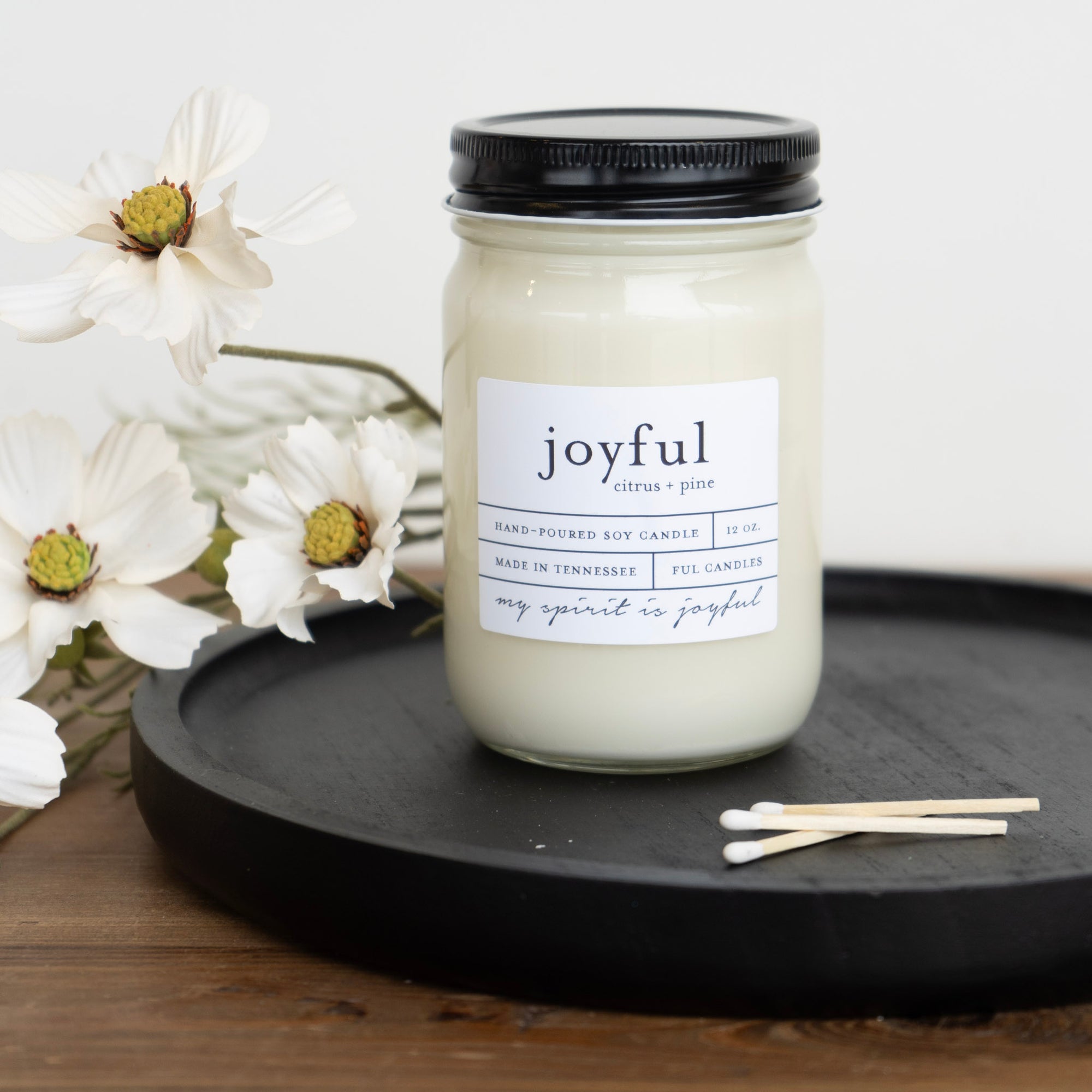 Joyful 12 oz. Ful Candle