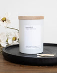 Knoxful Double Wick White Candle